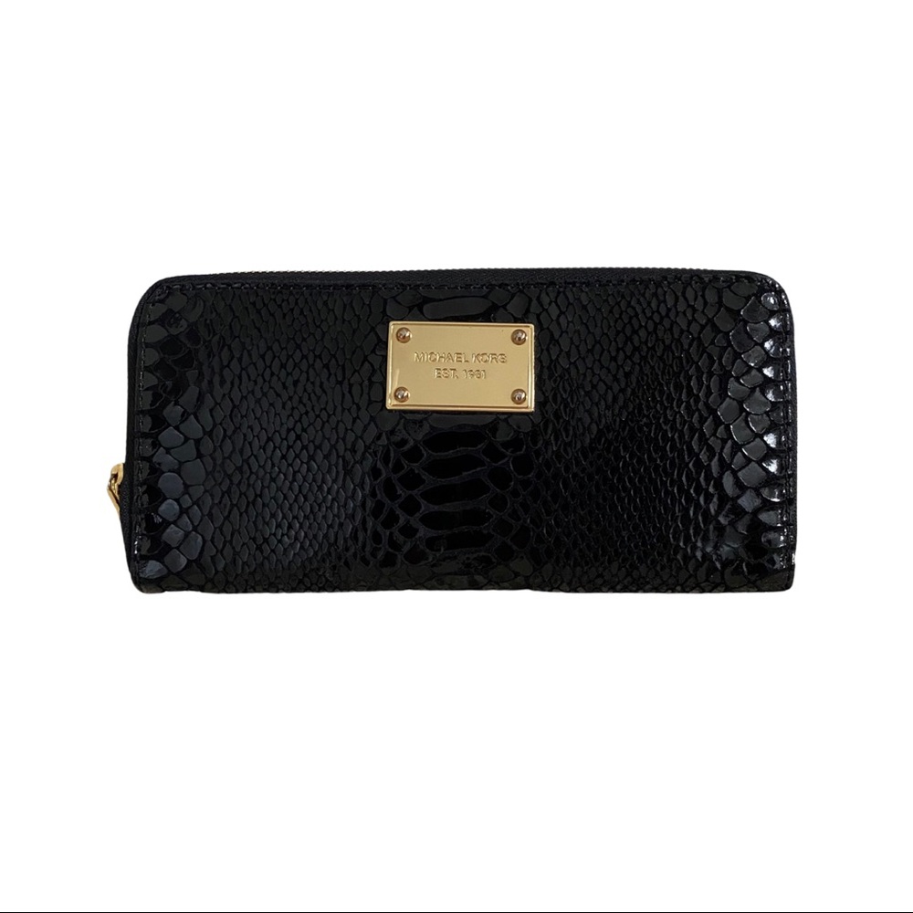Michael Kors Snakeskin Leather Wallet